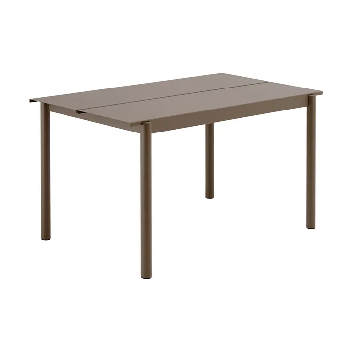 Linear steel table 140 cm - Taupe - Muuto