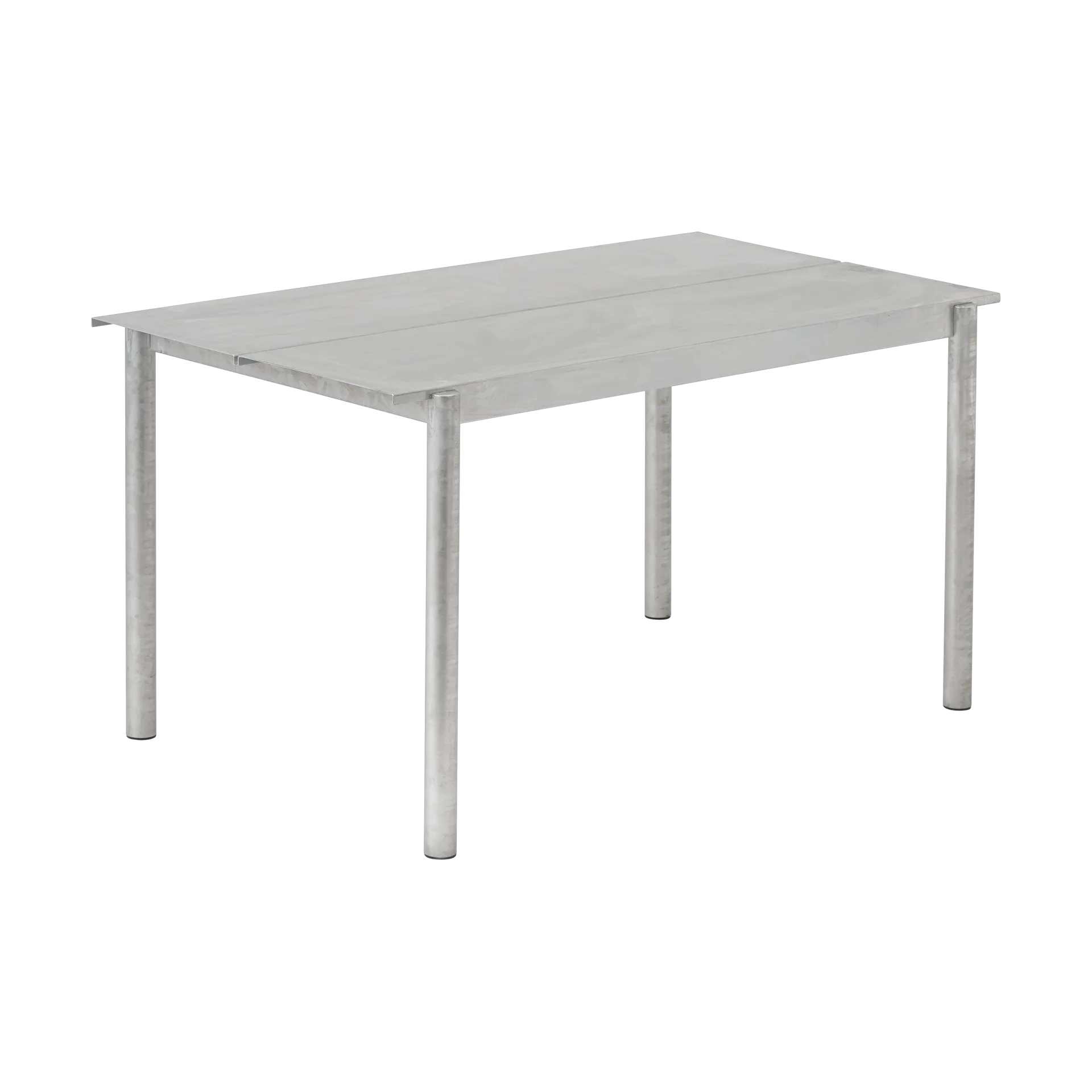 Linear steel table 140 cm, Warm galvanized steel Muuto