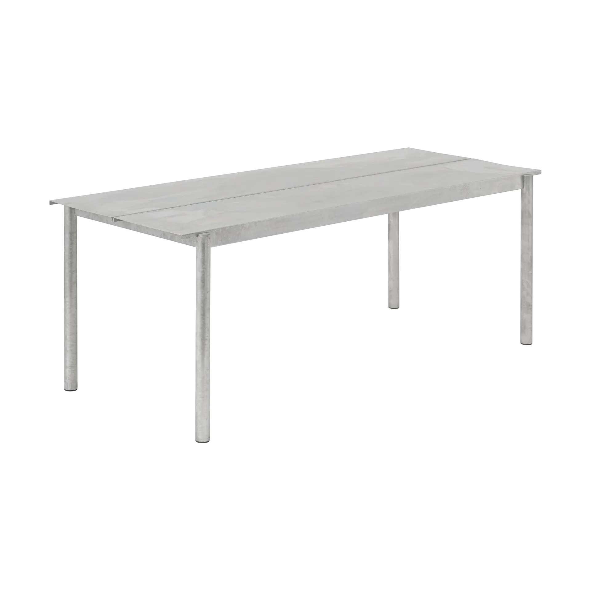 Linear steel table 75x200 cm, Warm galvanized steel Muuto