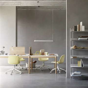 Linear System End Module table - Black-oak 142x120 cm - Muuto