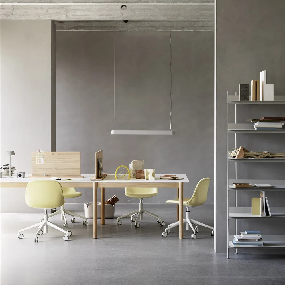 Linear System End Module table, Oak veener-oak 240x142 cm Muuto