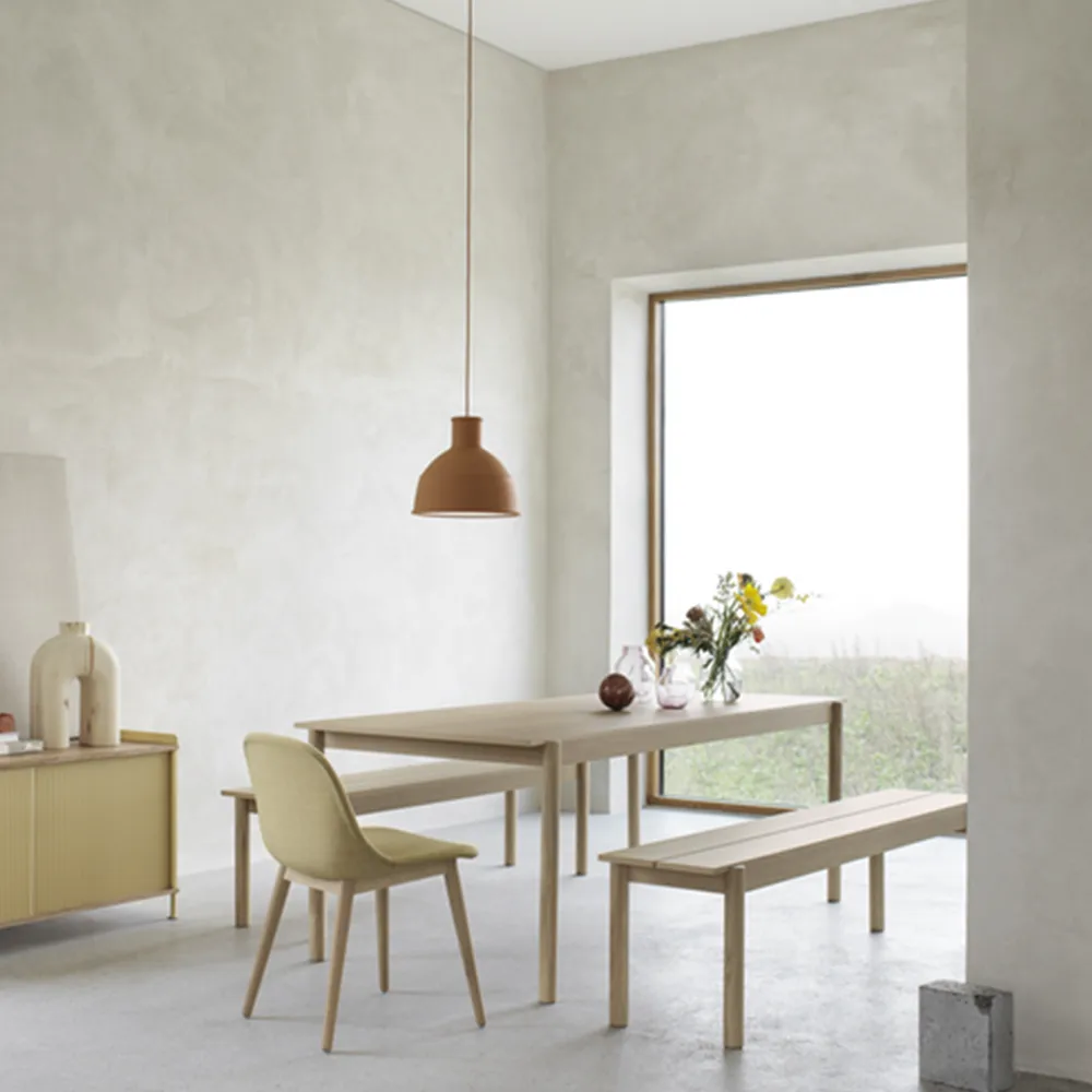 Linear Wood dining table, Oak 260 cm Muuto