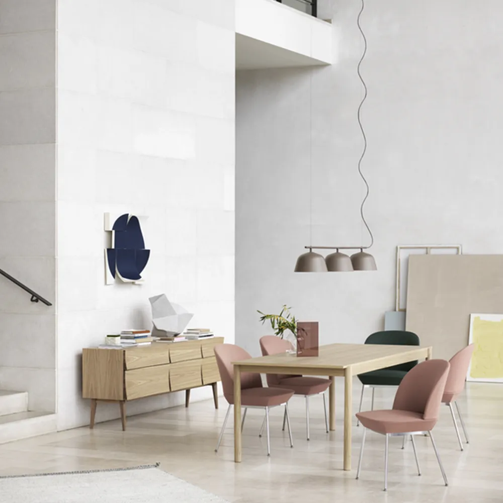 Linear Wood dining table, Oak 260 cm Muuto