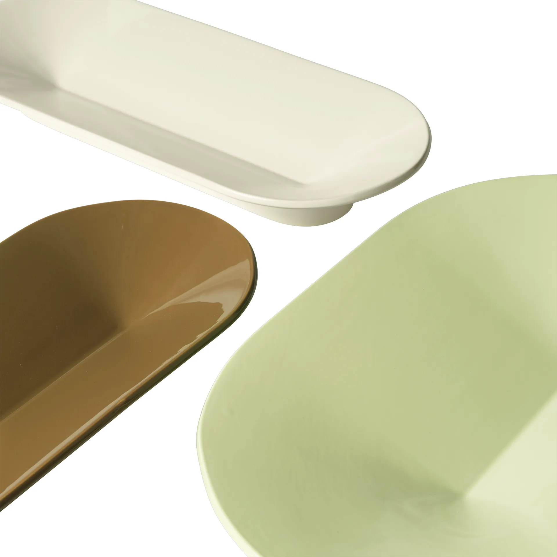 Mere bowl 52x36 cm, Brown Green Muuto