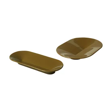 Mere bowl 52x36 cm - Brown Green - Muuto