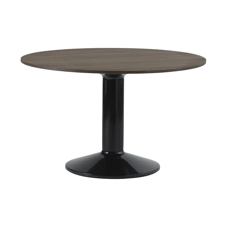 Midst pedestal table - Dark oiled oak-black, Ø120 cm - Muuto