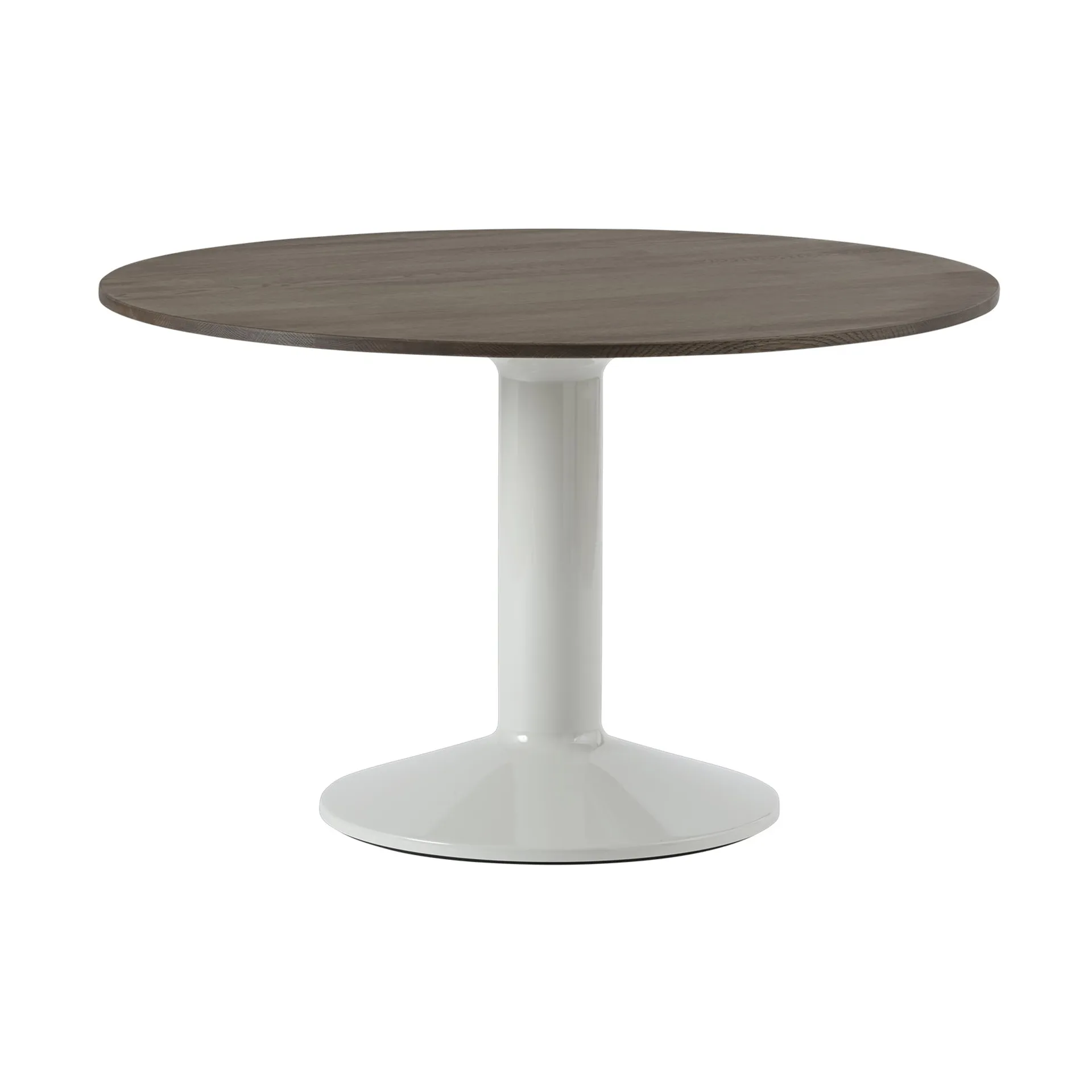 Midst pedestal table, Dark oiled oak-grey, Ø120 cm Muuto