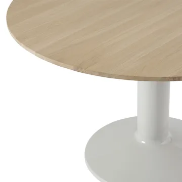 Midst pedestal table - Oiled oak-grey, Ø120 cm - Muuto
