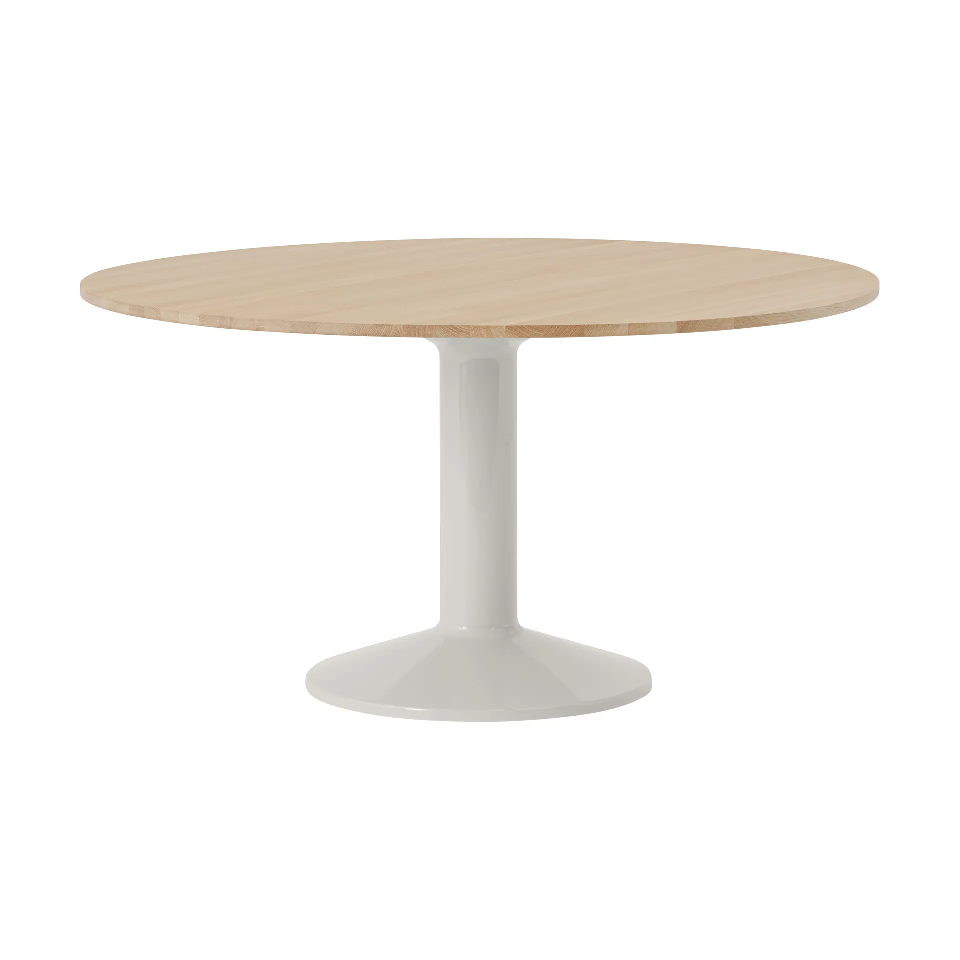 Midst pedestal table, Oiled oak-grey, Ø140 cm Muuto