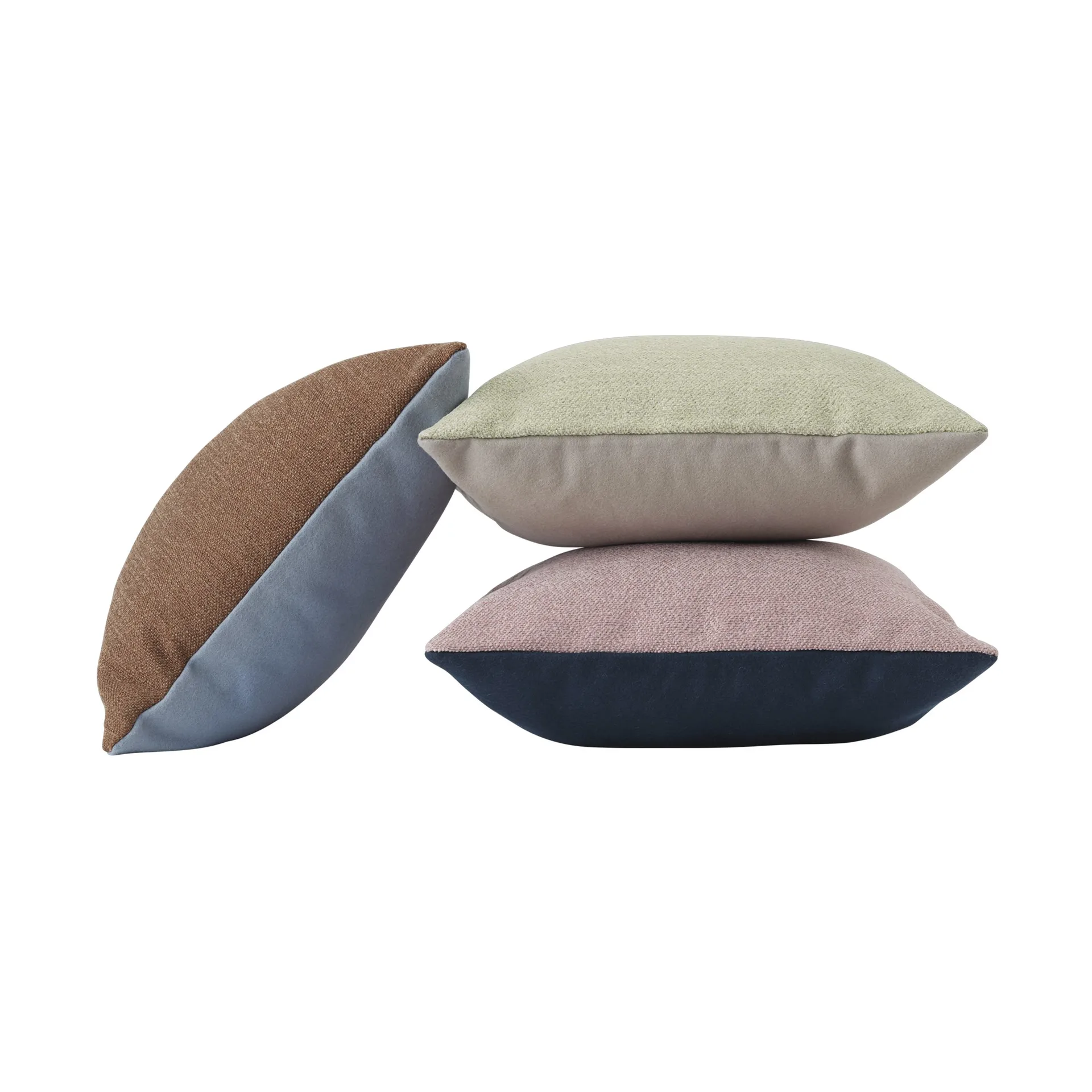 Mingle cushion 45x45 cm, Copper Brown-Light Blue Muuto