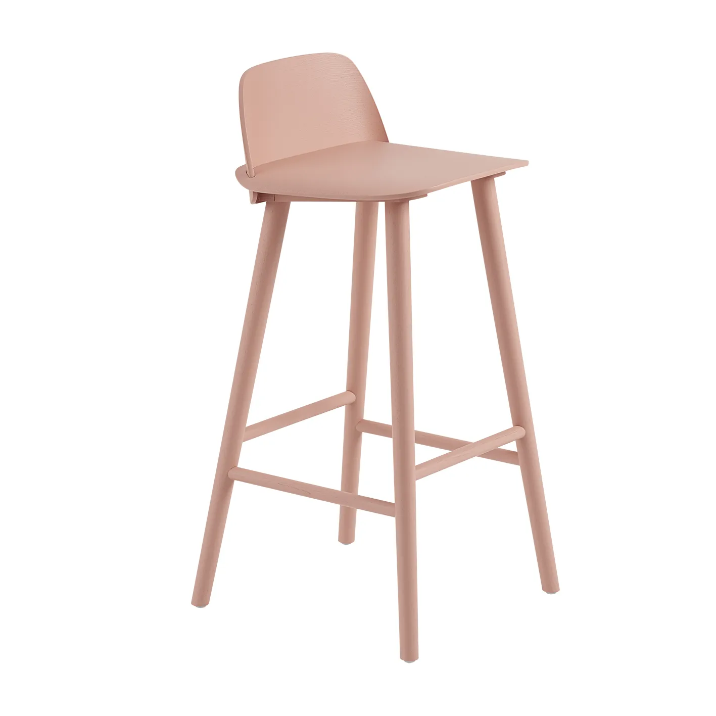 Nerd Barstool, tan rose Muuto