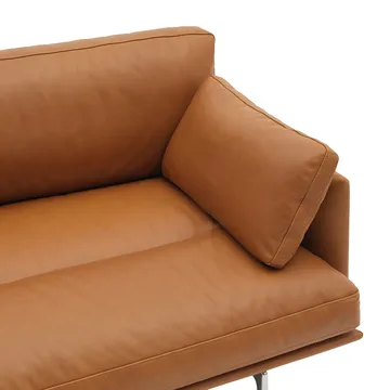 Outline Soft cushion - Refine Leather Cognac, 55x30 cm - Muuto