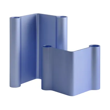 Pair candle holder 18 cm - Light blue - Muuto