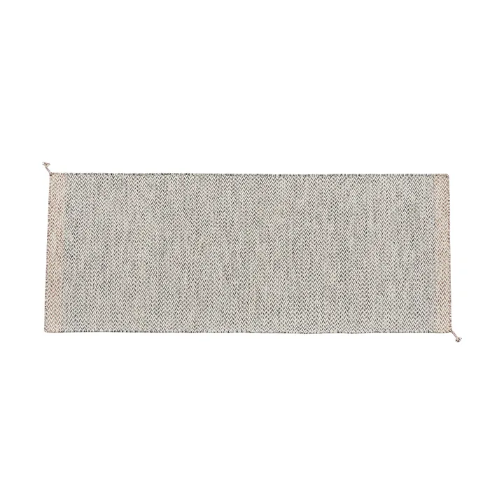 Ply rug 80x200 cm - Black-white - Muuto