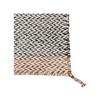 Ply wool rug 170x240 cm - black-white - Muuto