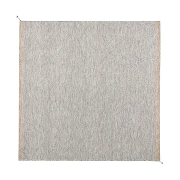 Ply wool rug 240x240 cm - Black-white - Muuto