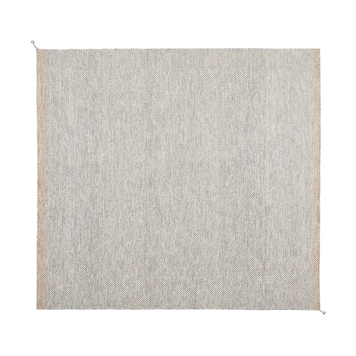 Ply wool rug 280x280 cm - Black-white - Muuto