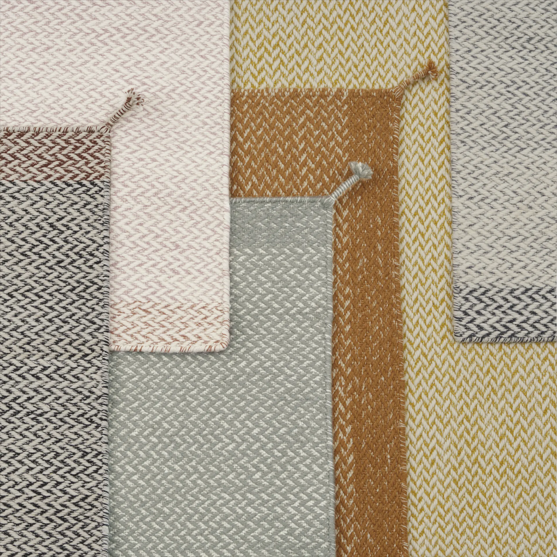 Ply wool rug 80x200 cm, Grey Muuto