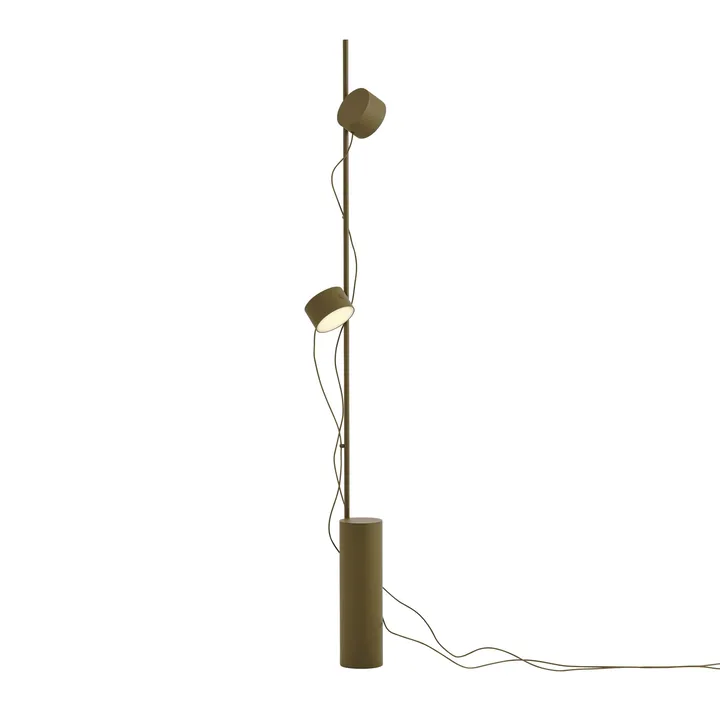 Post floor lamp - Brown-green - Muuto