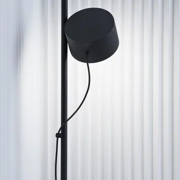 Post magnetic cord bracket for floor lamp - black - Muuto