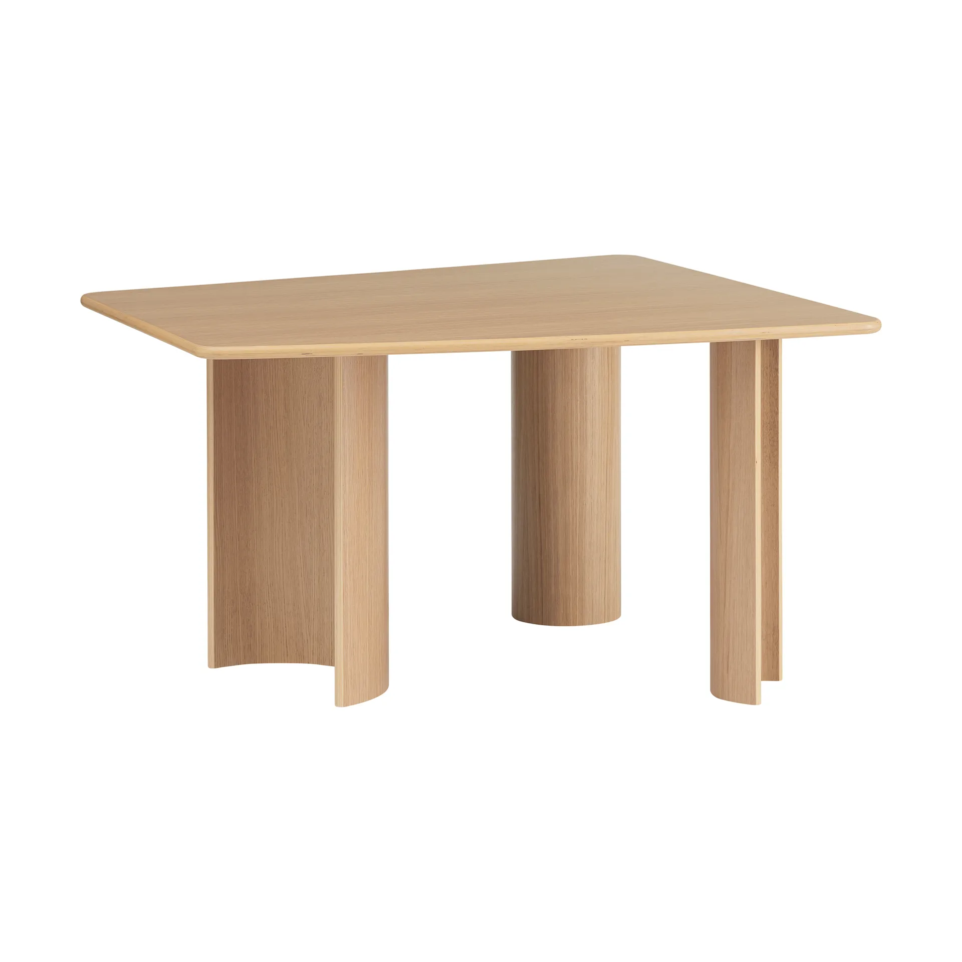 Re-norm dining table, Lacquered oak veneer, 130x120 cm Muuto