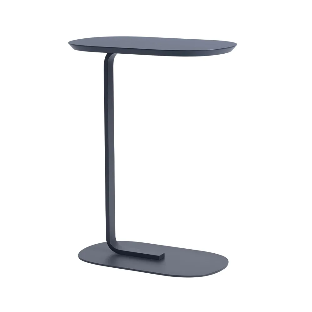 Relate Side table H: 73.5 cm, Blue-Grey Muuto