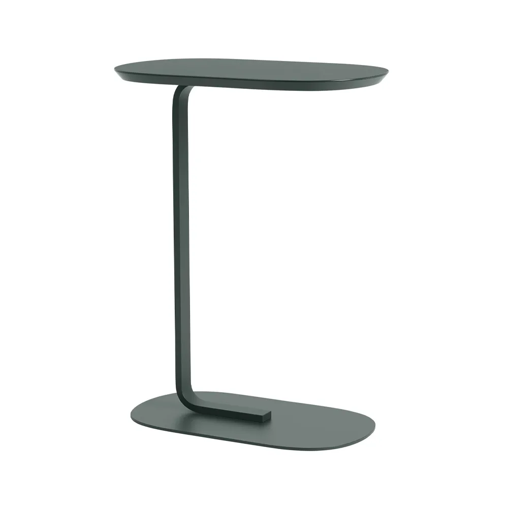 Relate Side table H: 73.5 cm, Dark green Muuto