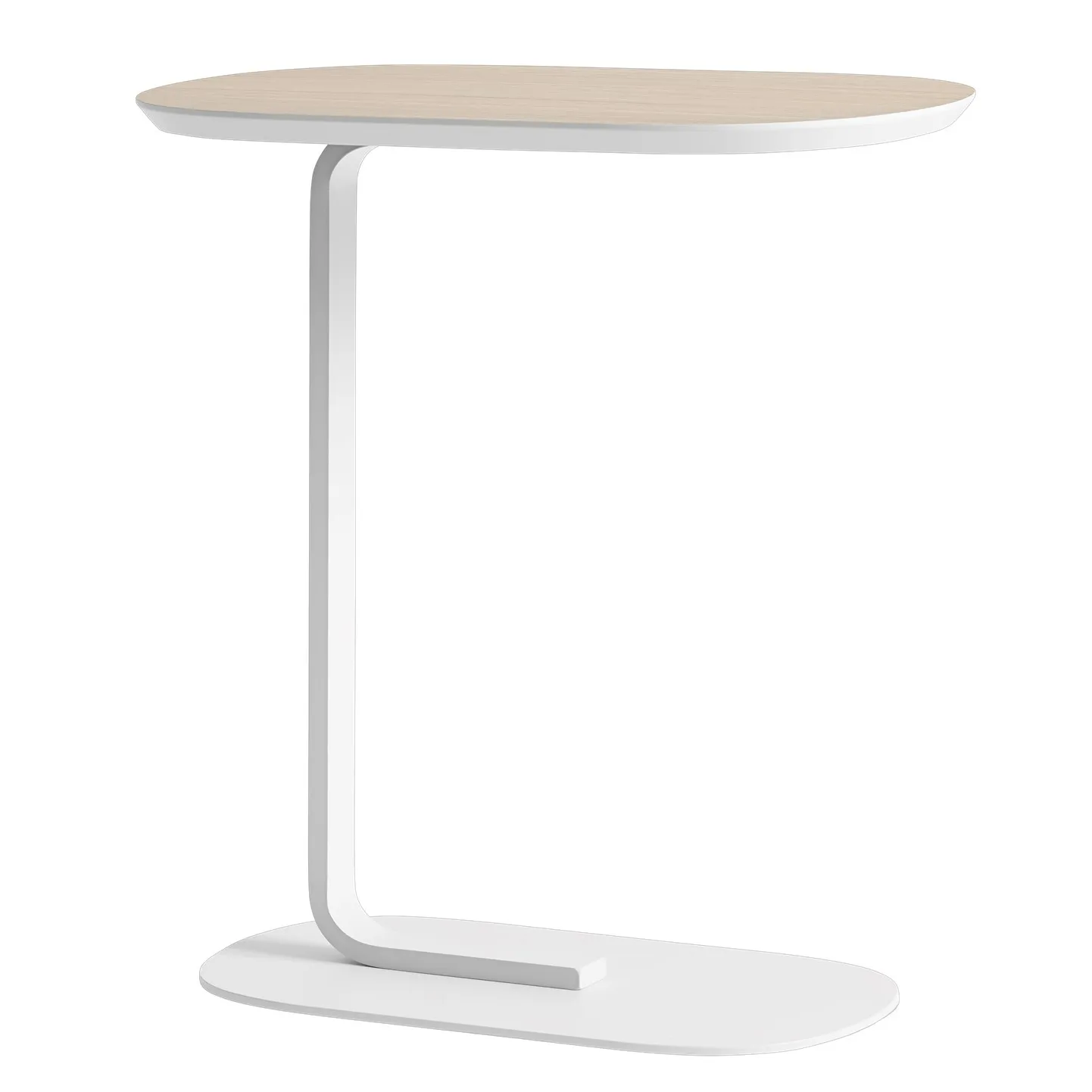 Relate sidetable 60,5 cm, oak, white Muuto