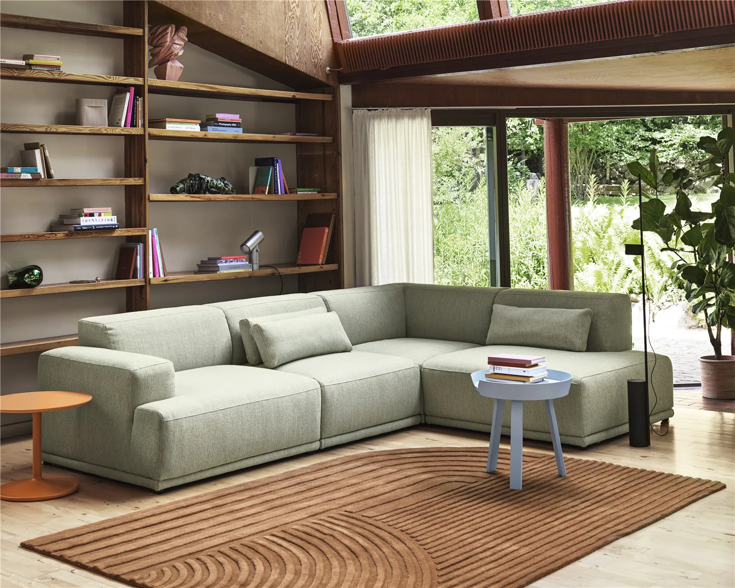 Relevo rug 170x240 cm, Burnt orange Muuto