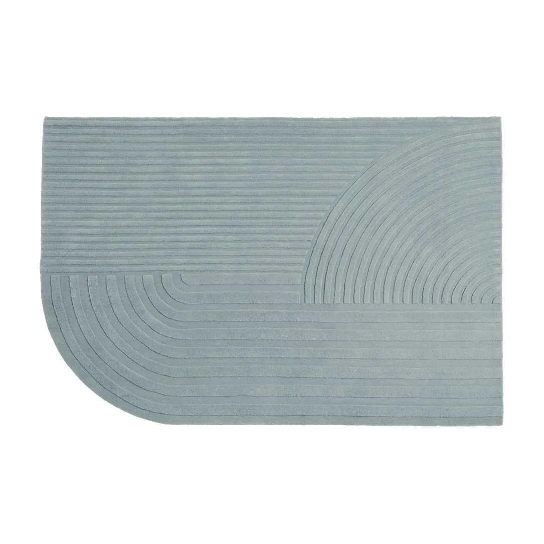 Relevo rug 170x240 cm, Sage green Muuto