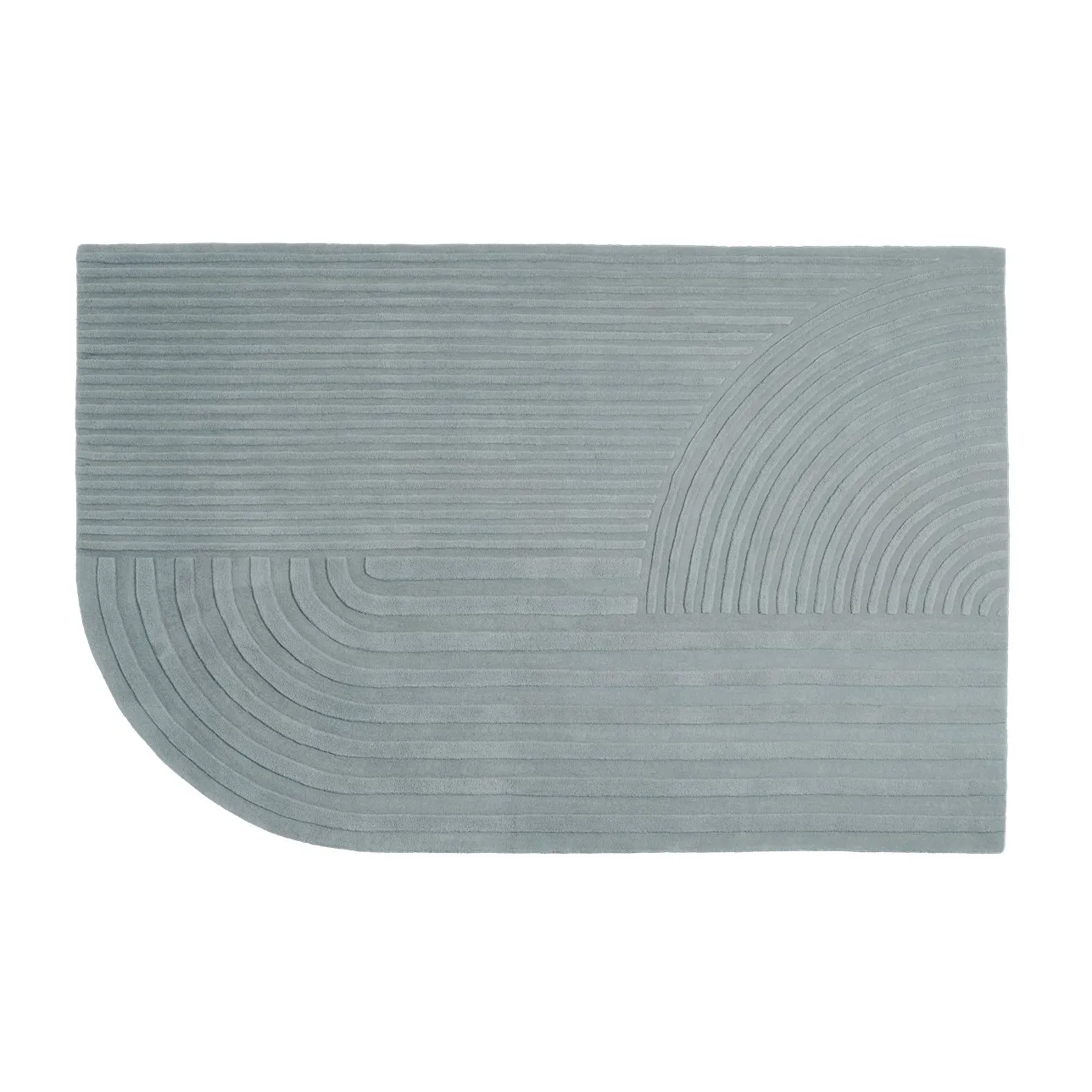Relevo rug 200x300 cm, Sage green Muuto