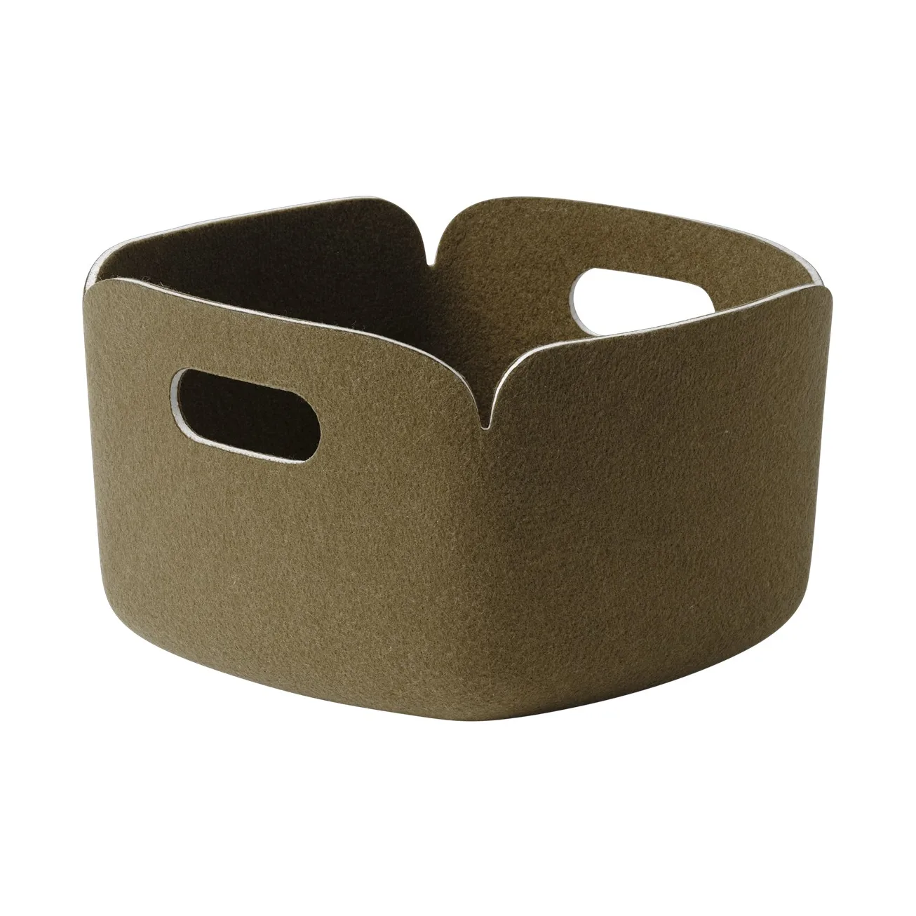 Restore storage basket 28x28 cm, Brown green Muuto