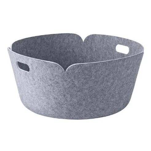 Restore storage basket round - Grey - Muuto
