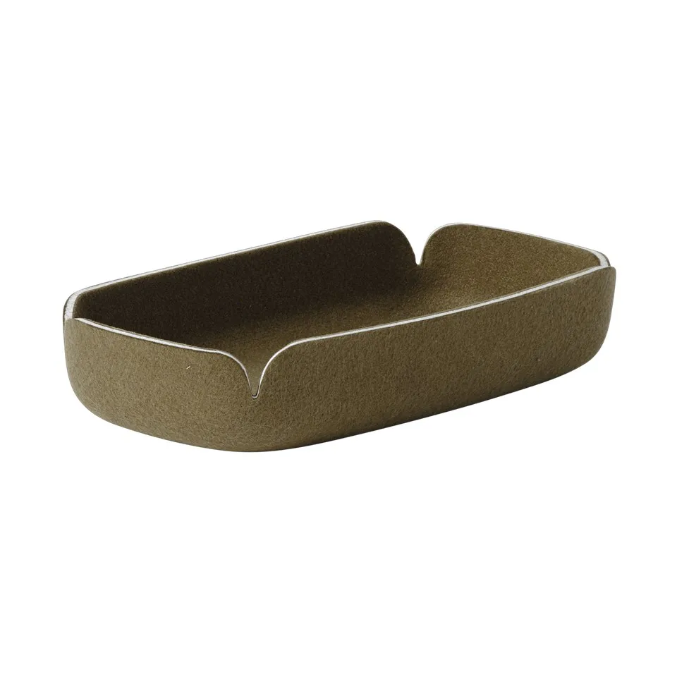 Restore tray 15.5x28 cm, Brown green Muuto