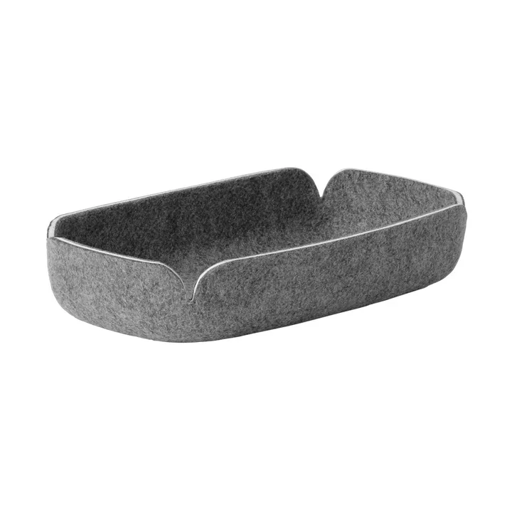 Restore tray 15.5x28 cm - Grey mélange - Muuto