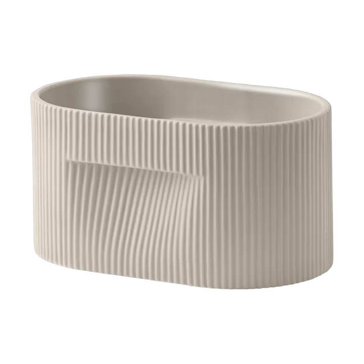 Ridge flower pot 13 cm - Beige - Muuto