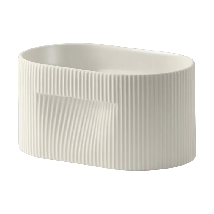 Ridge flower pot 13 cm - Off-white - Muuto