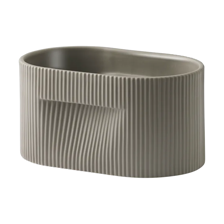 Ridge flower pot 13 cm - Taupe - Muuto