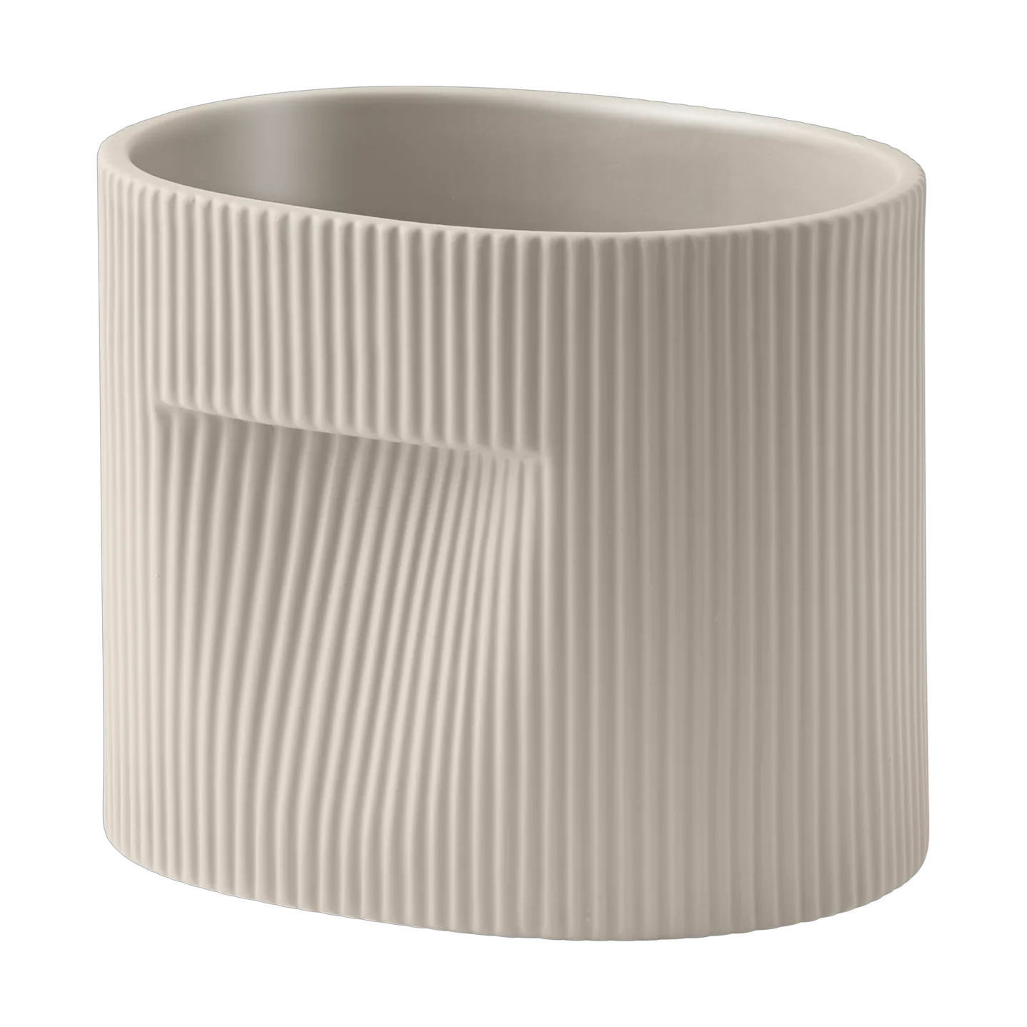 Ridge flower pot 15 cm, Beige Muuto