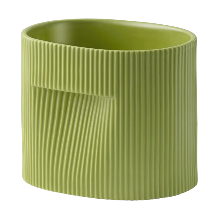 Ridge flower pot 15 cm - Moss green - Muuto