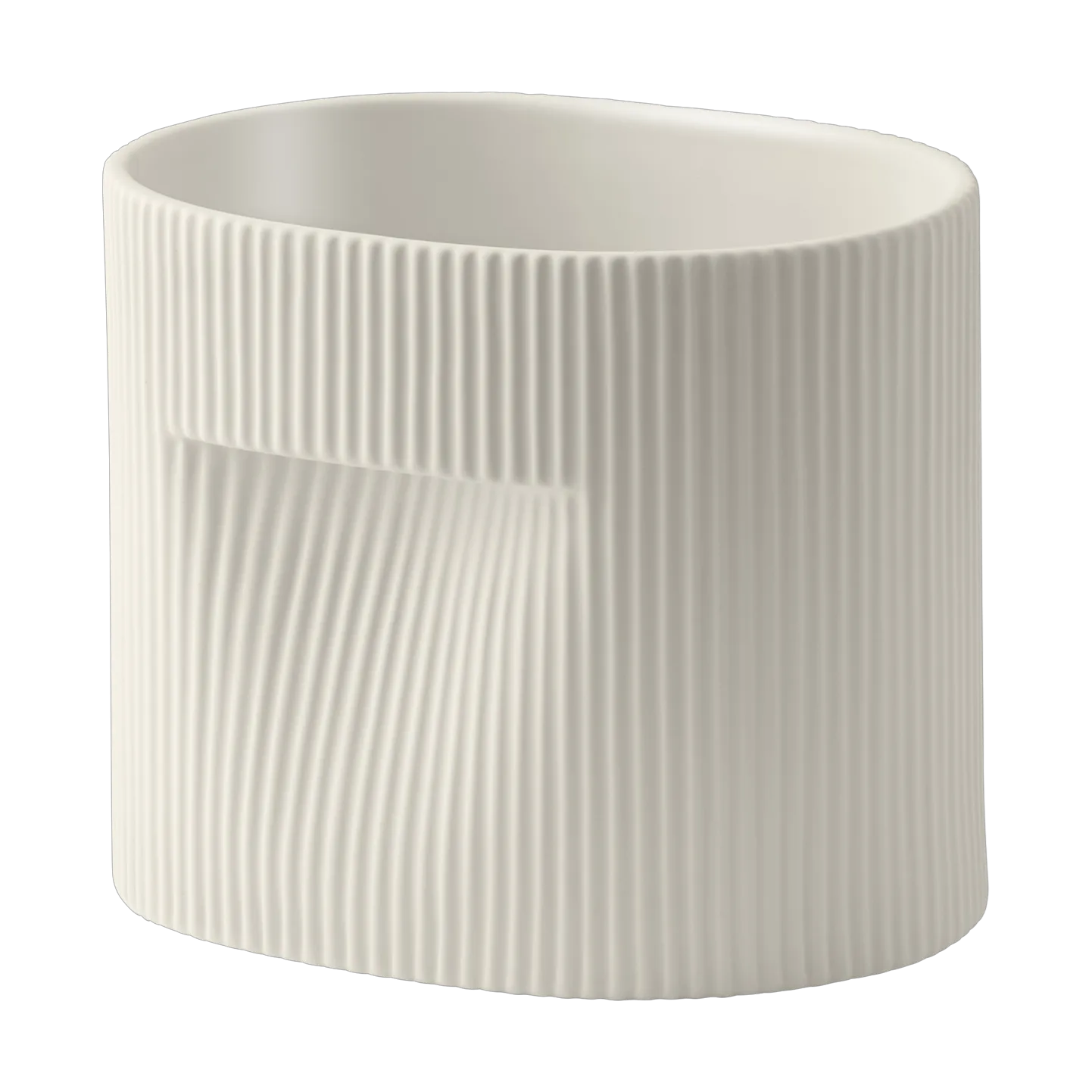 Ridge flower pot 15 cm, Off-white Muuto