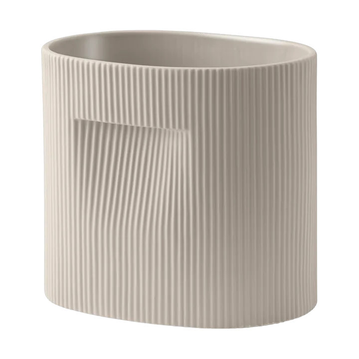 Ridge flower pot 24 cm - Beige - Muuto