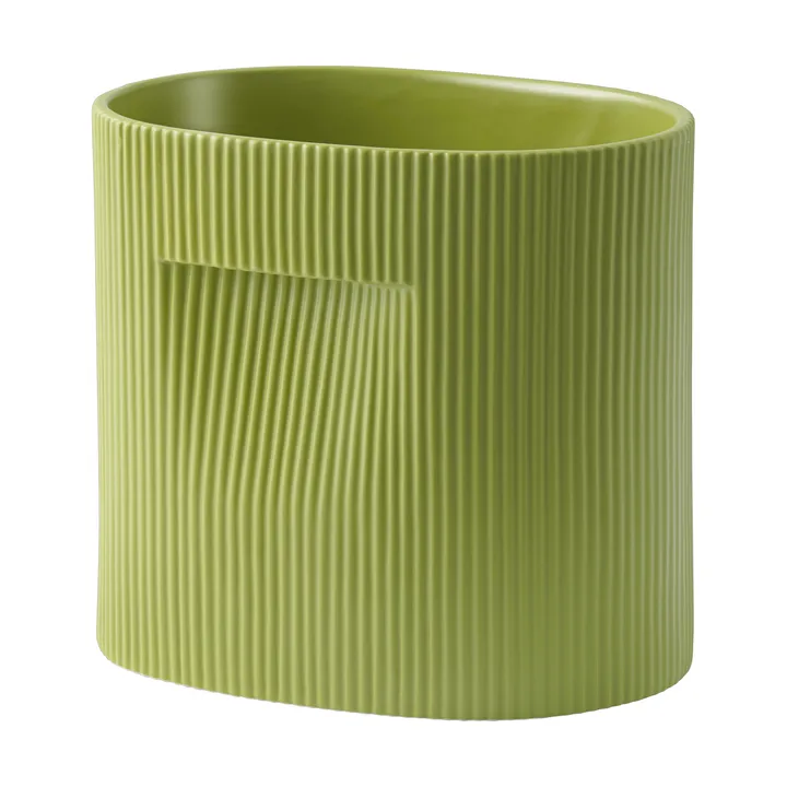 Ridge flower pot 24 cm - Moss green - Muuto