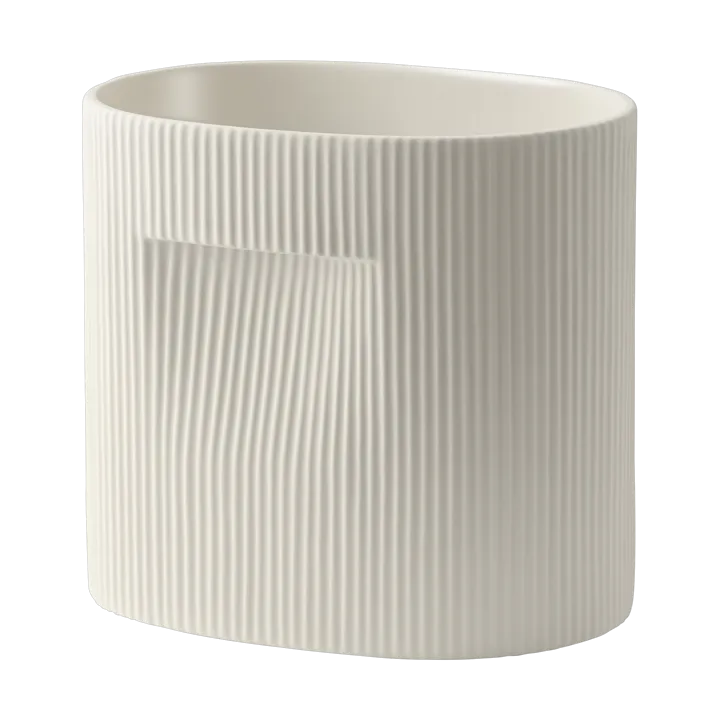 Ridge flower pot 24 cm - Off-white - Muuto