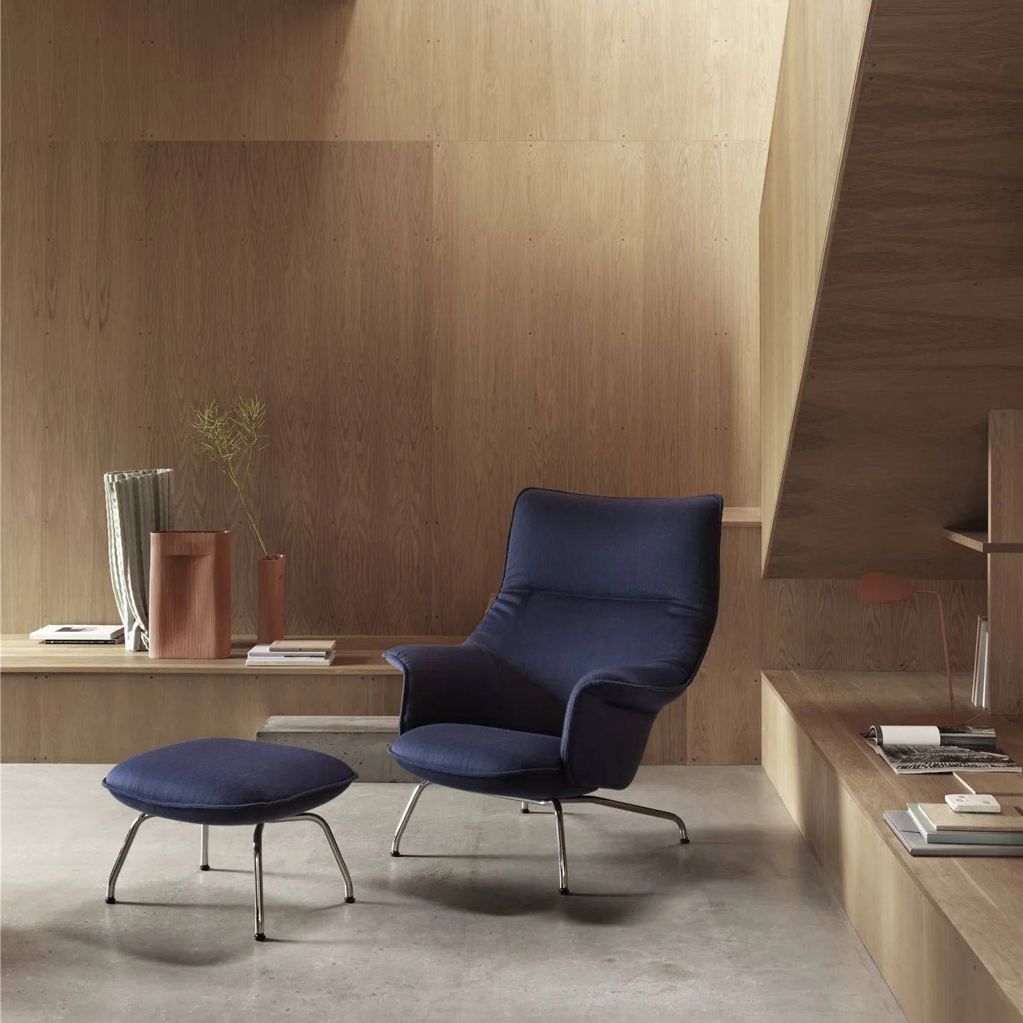 Ridge vase 48.5 cm, Terracotta Muuto