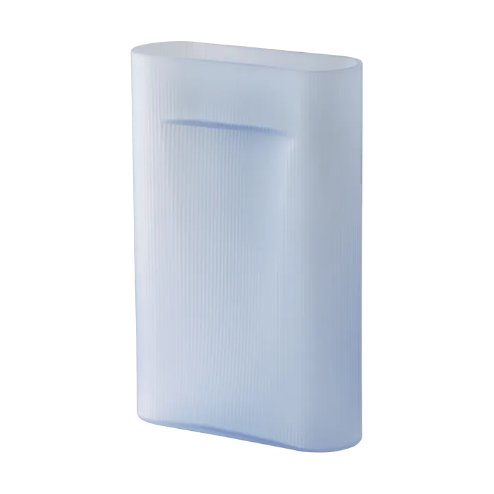 Ridge vase frosted glass 48,5 cm - Light blue - Muuto