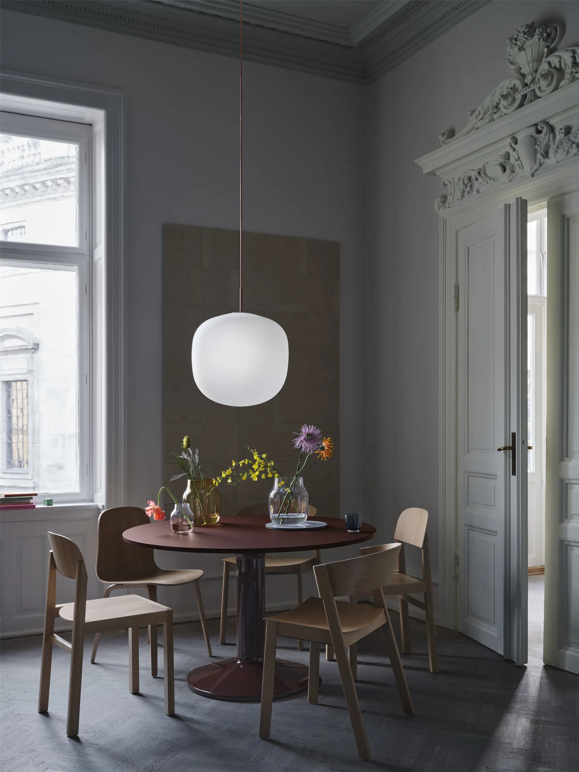 Rime pendant lamp Ø45 cm, Deep Red Muuto