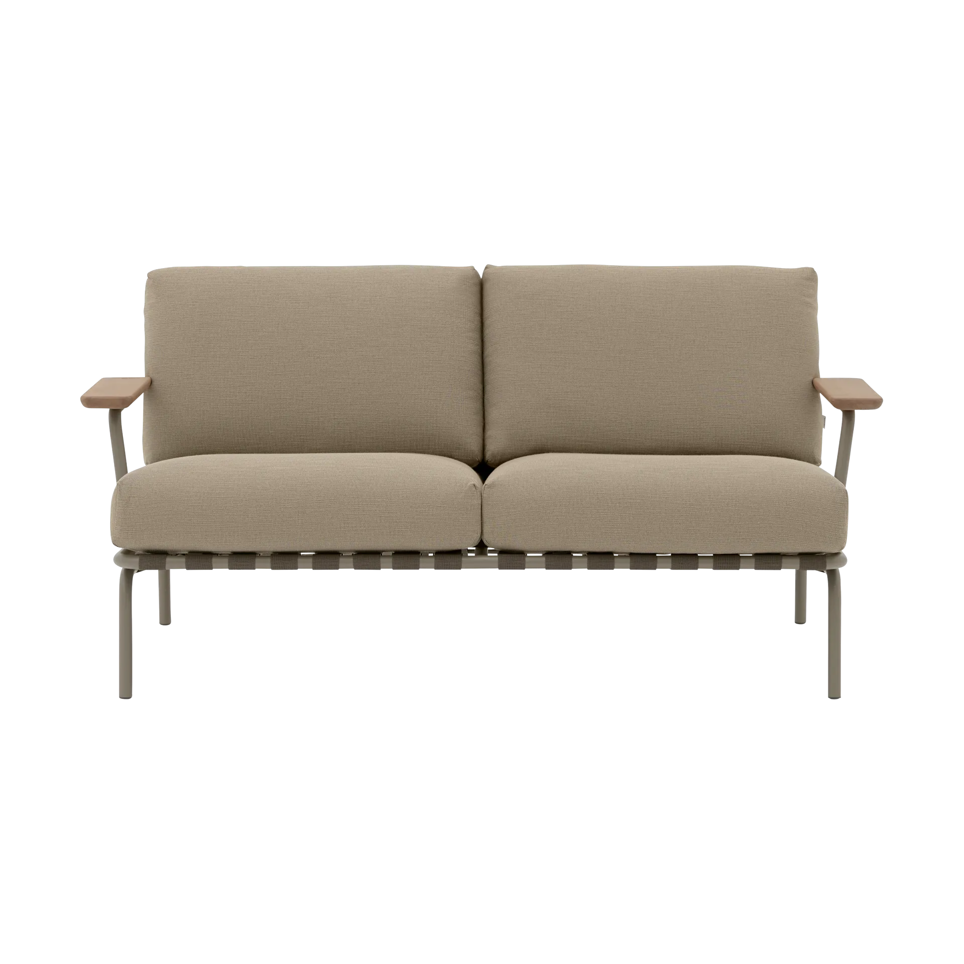 Settle 2-seater sofa, Ribbed Weave 5 Taupe Muuto
