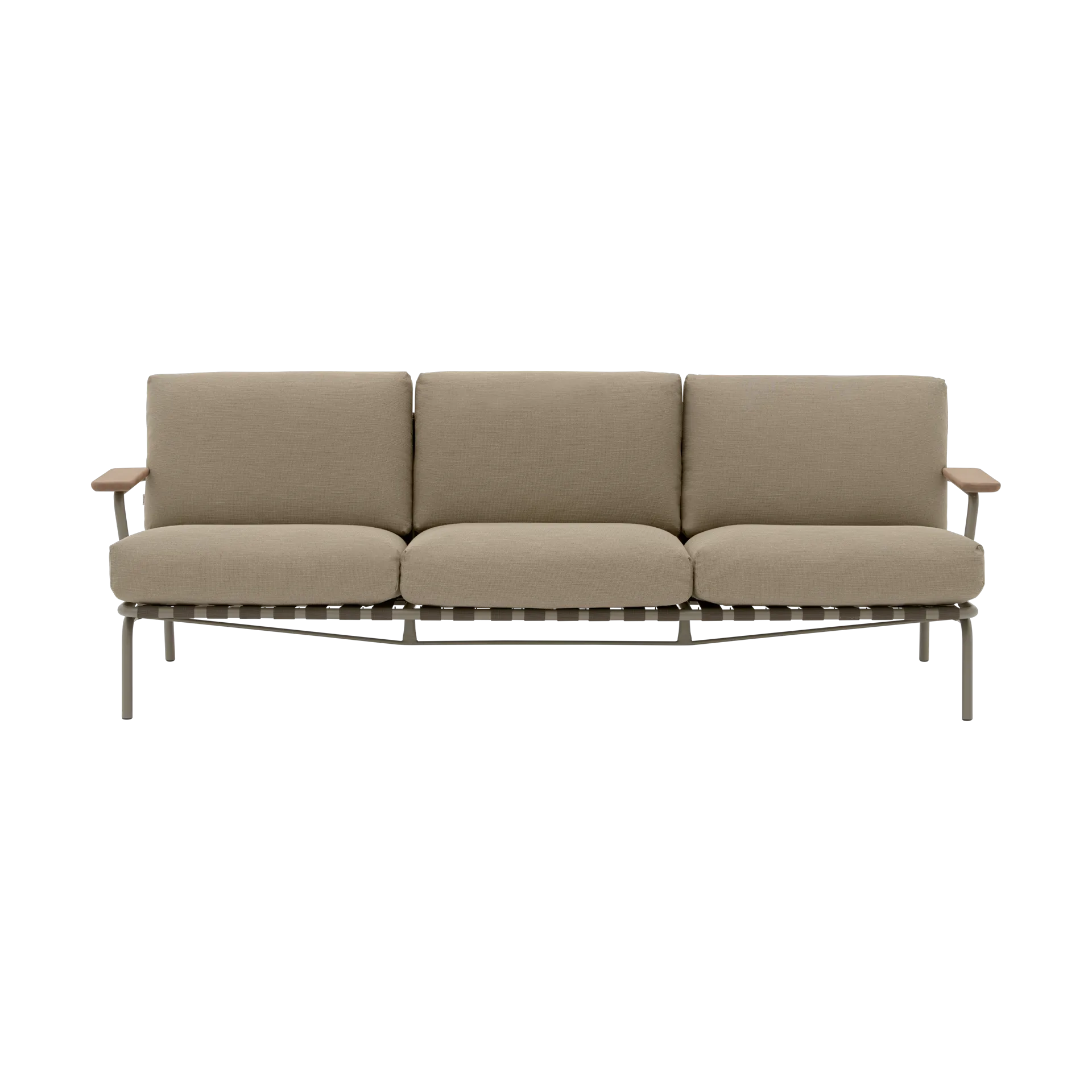 Settle 3-seater sofa, Ribbed Weave 5 Taupe Muuto
