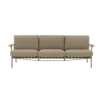 Settle 3-seater sofa - Ribbed Weave 5 Taupe - Muuto